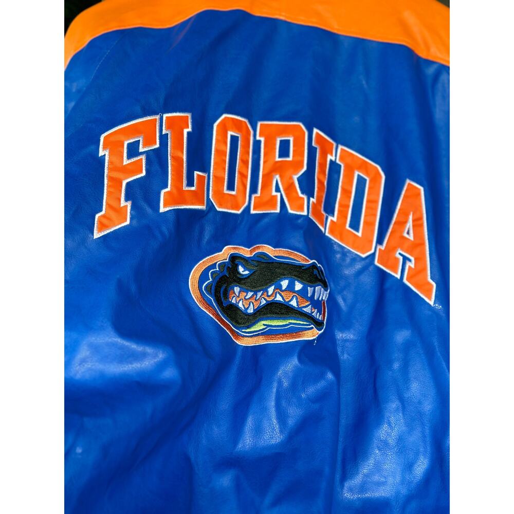 Vintage Steve and Barry’s Florida Gators Faux Leather Varsity Jacket Unisex XXL - Picture 8 of 13